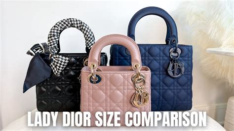 lady dior small used|lady dior small vs medium.